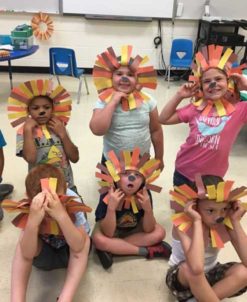 Chatham Central School's Language Concepts Summer Program has been learning about lions.